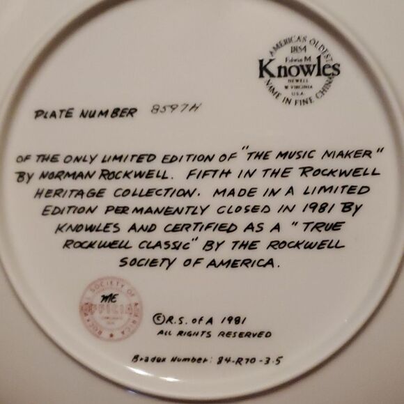 The Edwin M. Knowles China Co. “The ” collectible vintag… - Picture 4 of 5